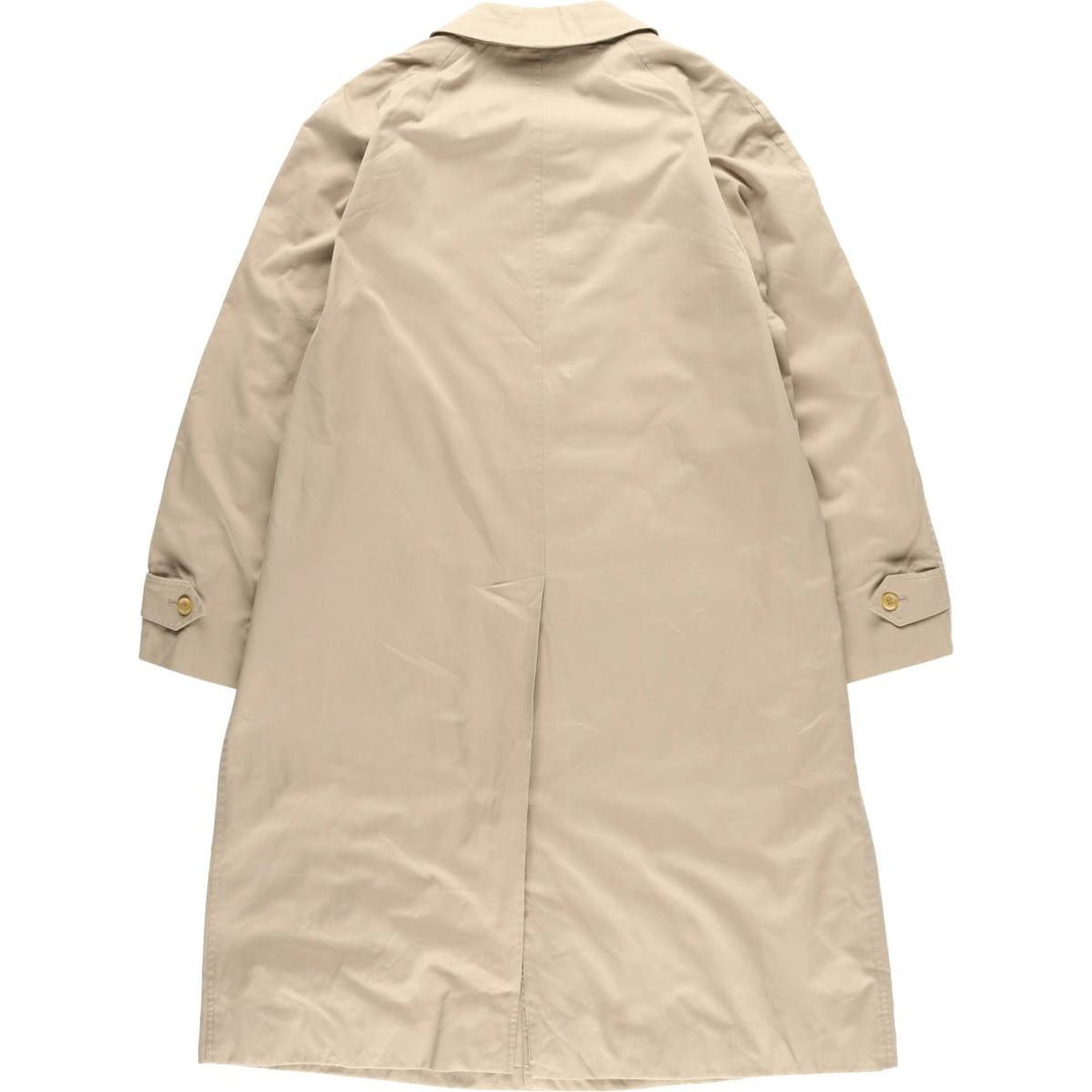 Burberry's Balmacaan Coat, Made in England, Men's XL Size cotton Beige type Vintage Second Hand