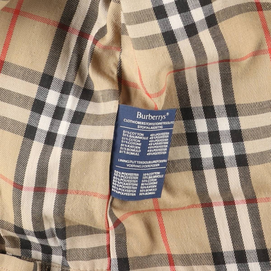 Burberry's Balmacaan Coat, Made in England, Men's XL Size cotton Beige type Vintage Second Hand