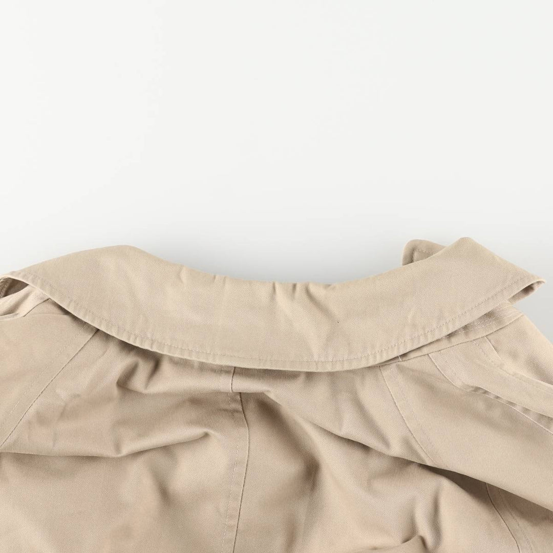 Burberry's Balmacaan Coat, Made in England, Men's XL Size cotton Beige type Vintage Second Hand