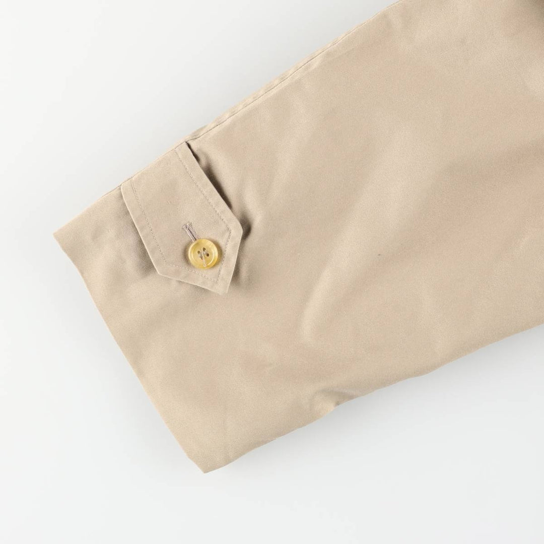 Burberry's Balmacaan Coat, Made in England, Men's XL Size cotton Beige type Vintage Second Hand