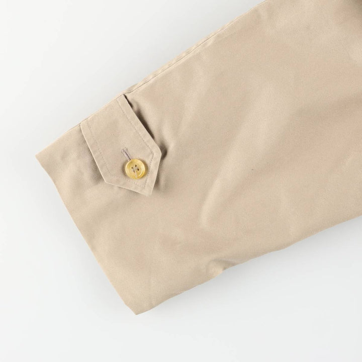 Burberry's Balmacaan Coat, Made in England, Men's XL Size cotton Beige type Vintage Second Hand