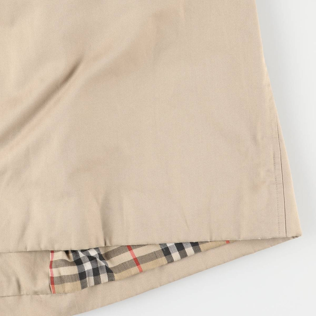 Burberry's Balmacaan Coat, Made in England, Men's XL Size cotton Beige type Vintage Second Hand