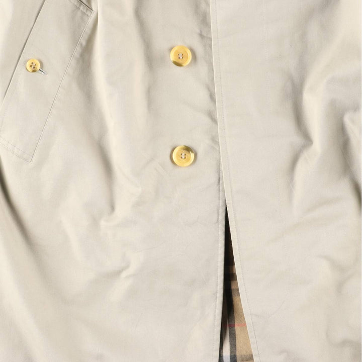 Burberry's Balmacaan Coat, Made in Spain, Men's XL Size polyester gray type Vintage Second Hand