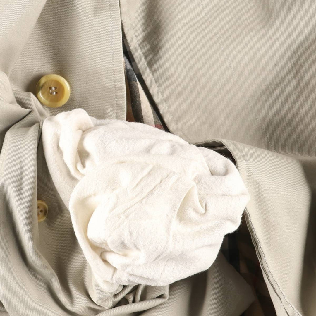 Burberry's Balmacaan Coat, Made in Spain, Men's XL Size polyester gray type Vintage Second Hand