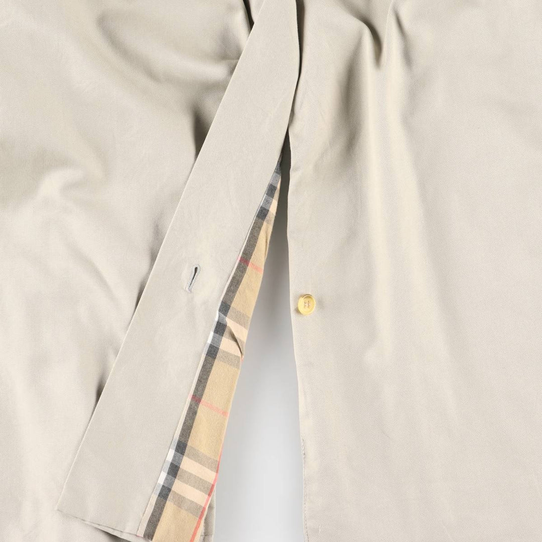 Burberry's Balmacaan Coat, Made in Spain, Men's XL Size polyester gray type Vintage Second Hand