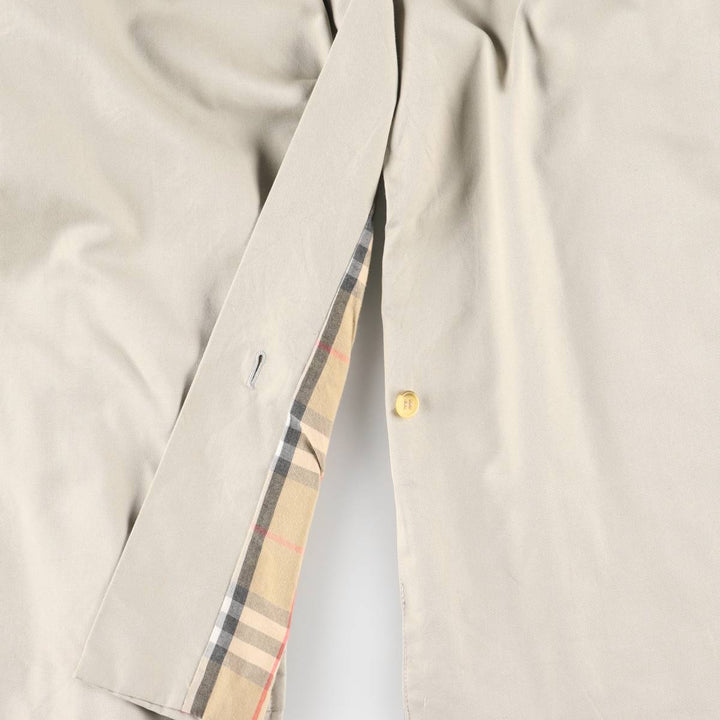 Burberry's Balmacaan Coat, Made in Spain, Men's XL Size polyester gray type Vintage Second Hand