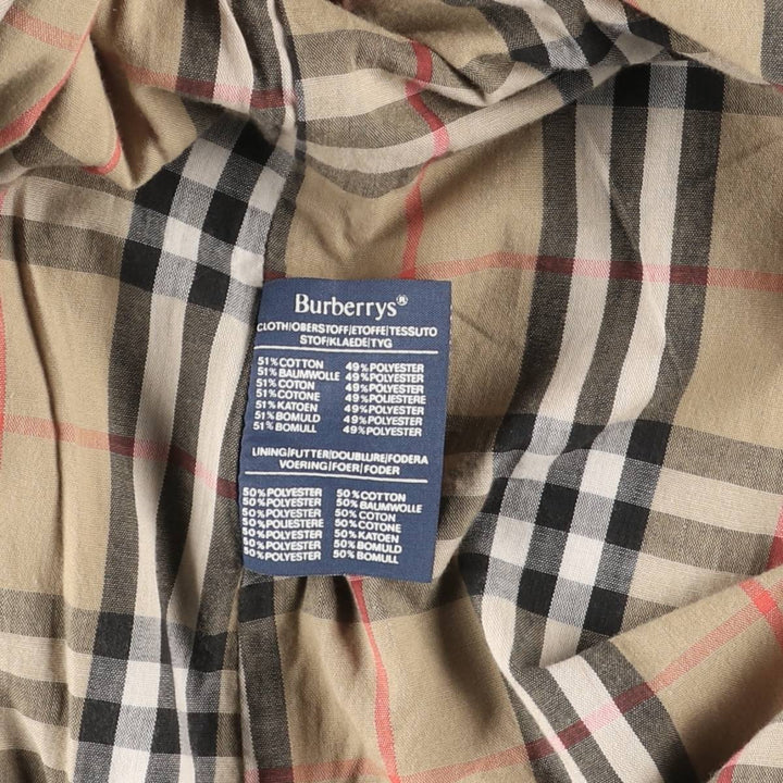 Burberry's Balmacaan Coat, Made in England, Men's Size L cotton Beige type Vintage Second Hand