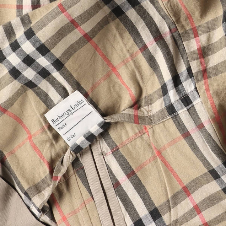 Burberry's Balmacaan Coat, Made in England, Men's Size L cotton Beige type Vintage Second Hand