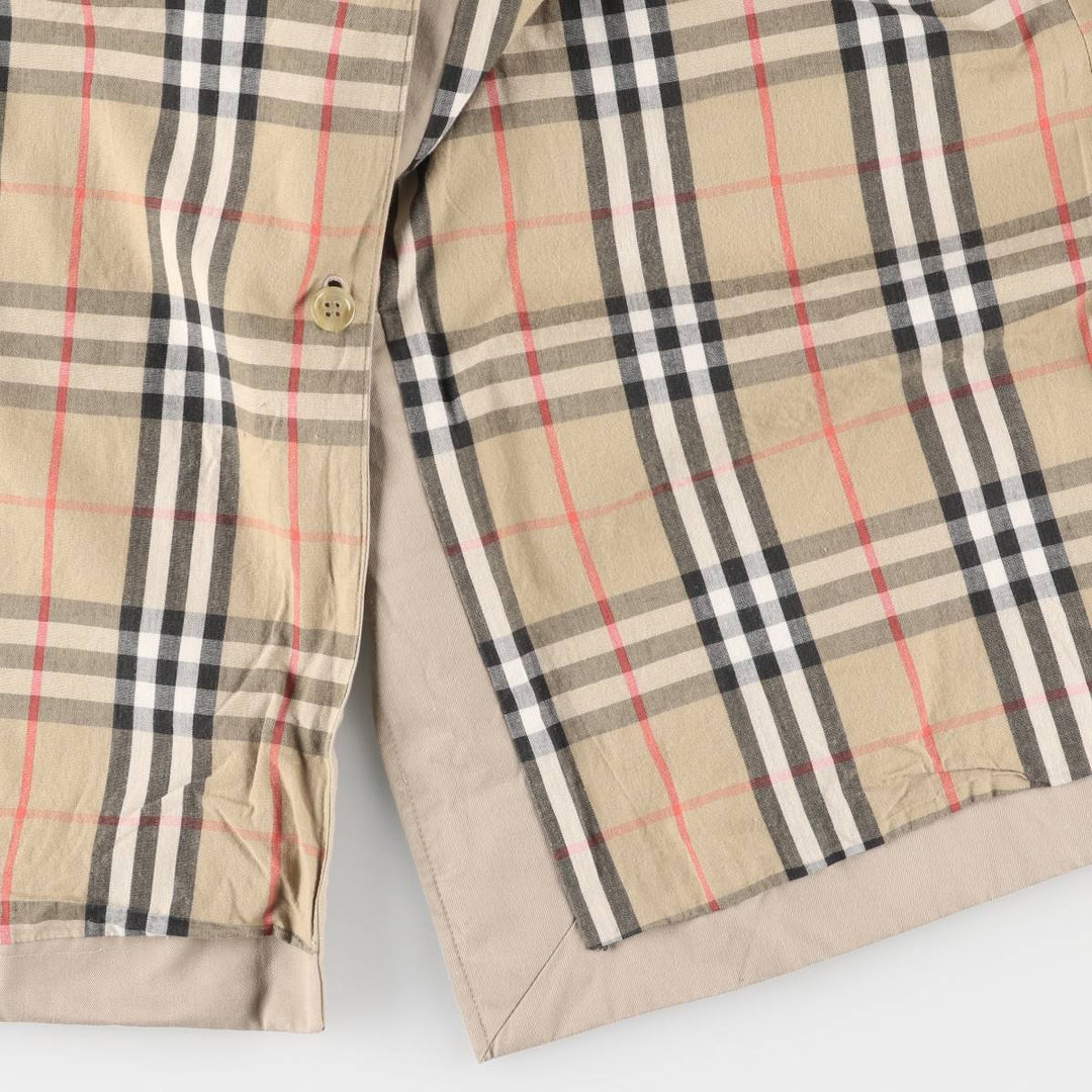 Burberry's Balmacaan Coat, Made in England, Men's Size L cotton Beige type Vintage Second Hand