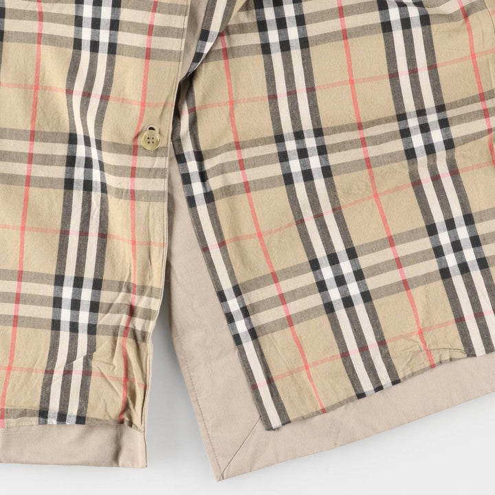 Burberry's Balmacaan Coat, Made in England, Men's Size L cotton Beige type Vintage Second Hand