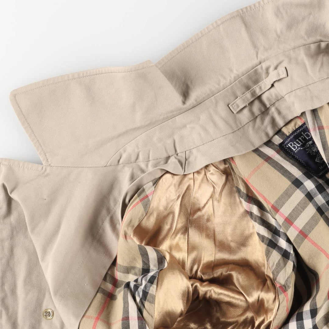 Burberry's Balmacaan Coat, Made in England, Men's Size L cotton Beige type Vintage Second Hand