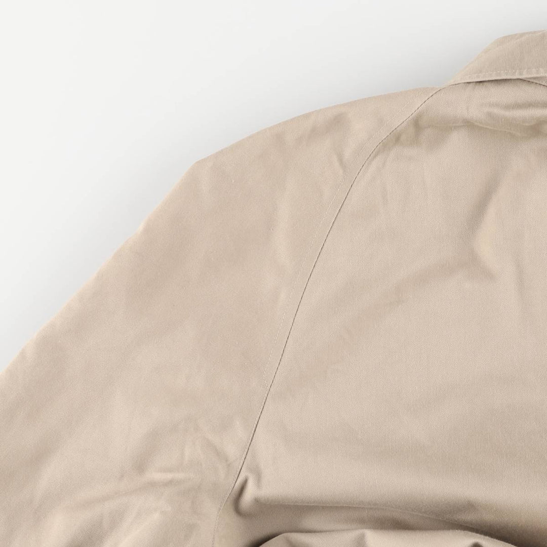 Burberry's Balmacaan Coat, Made in England, Men's Size L cotton Beige type Vintage Second Hand