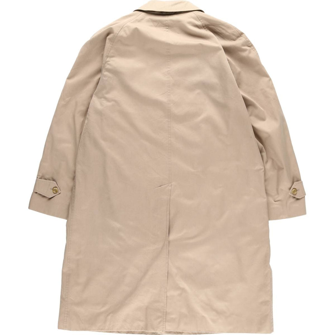 Burberry's Balmacaan Coat, Made in England, Men's Size L cotton Beige type Vintage Second Hand