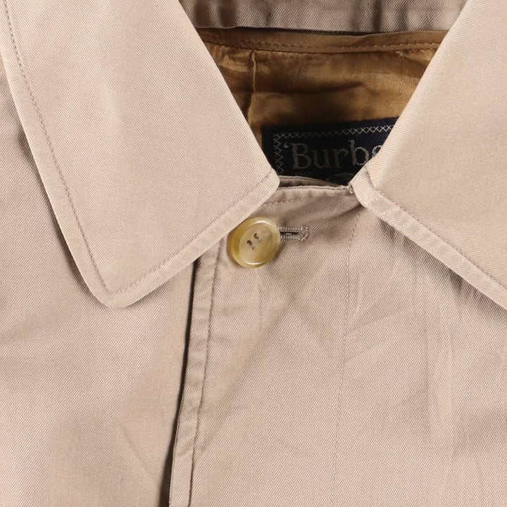 Burberry's Balmacaan Coat, Made in England, Men's Size L cotton Beige type Vintage Second Hand