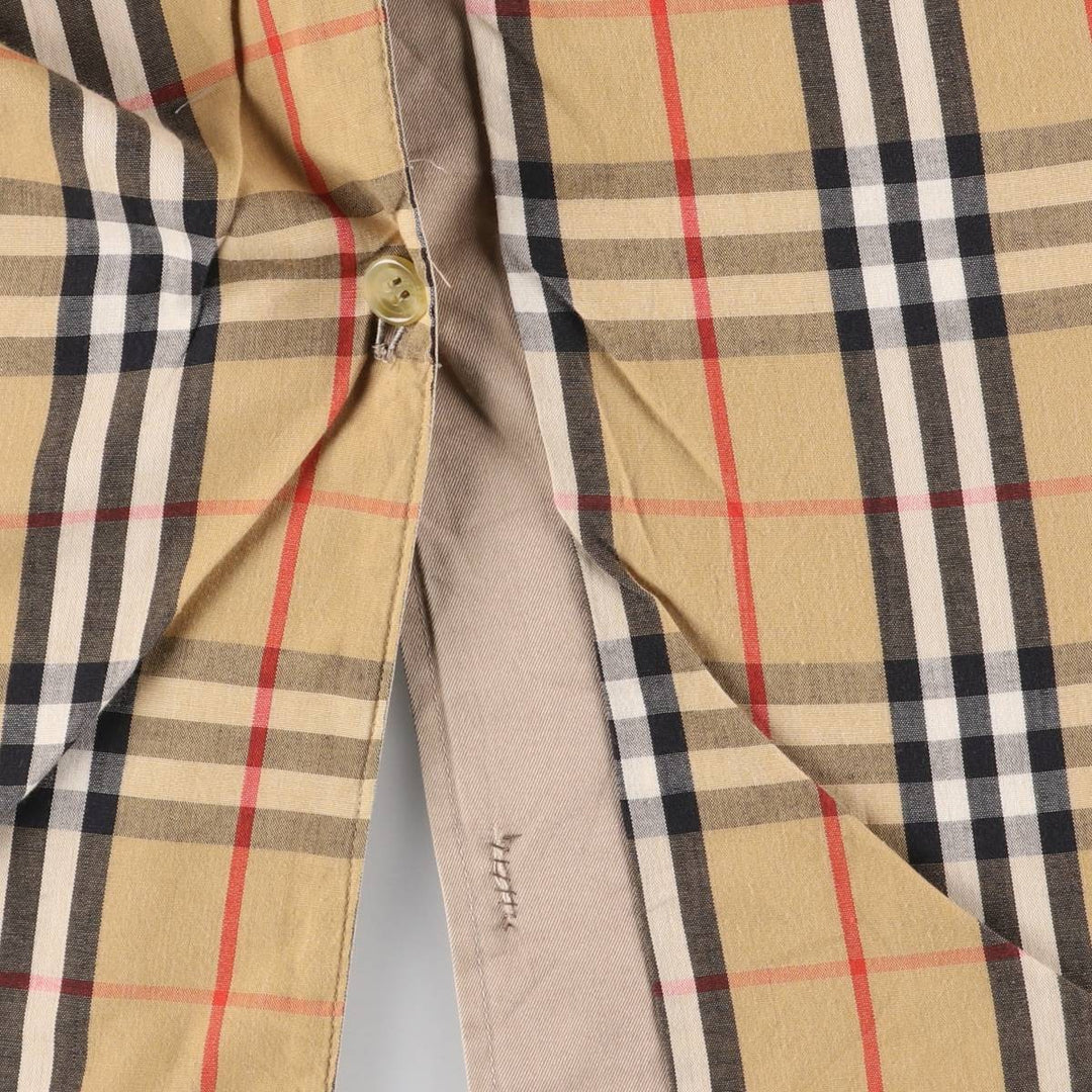 Burberry's Balmacaan Coat, Made in England, Men's Size L cotton Beige type Vintage Second Hand
