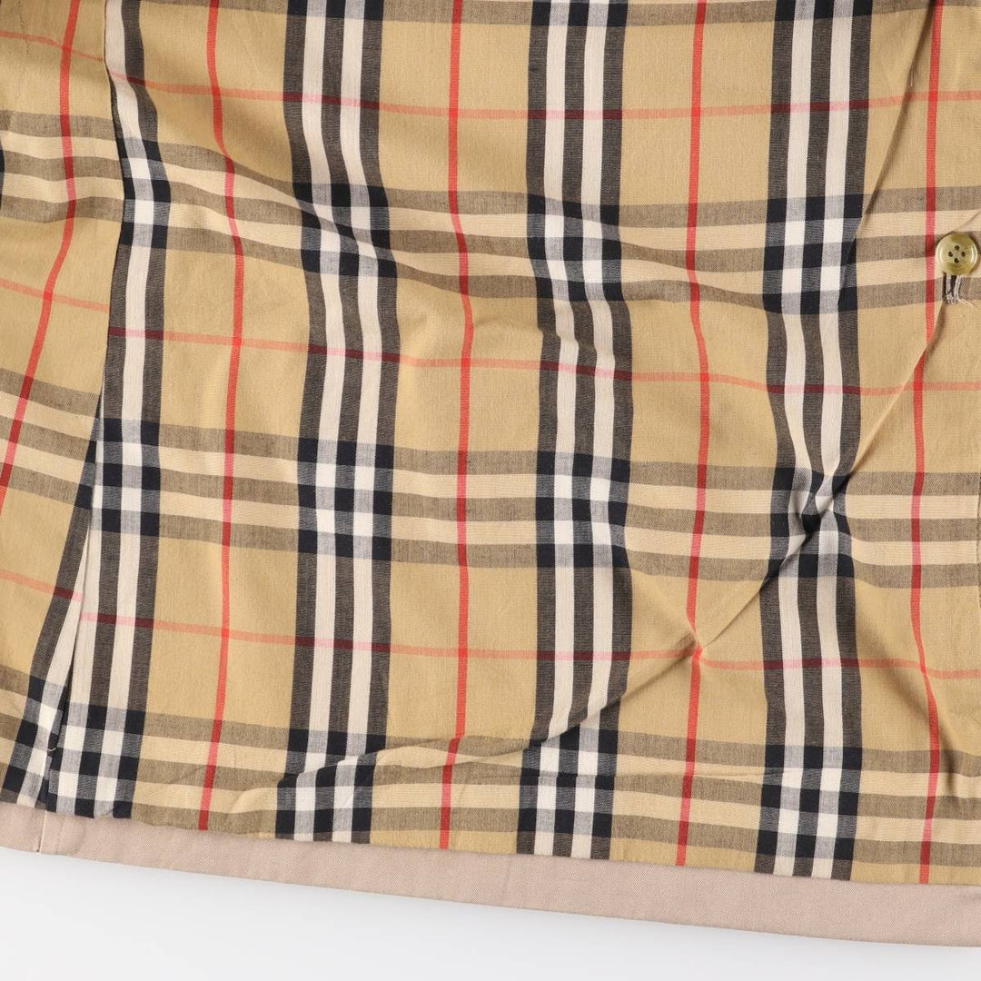 Burberry's Balmacaan Coat, Made in England, Men's Size L cotton Beige type Vintage Second Hand