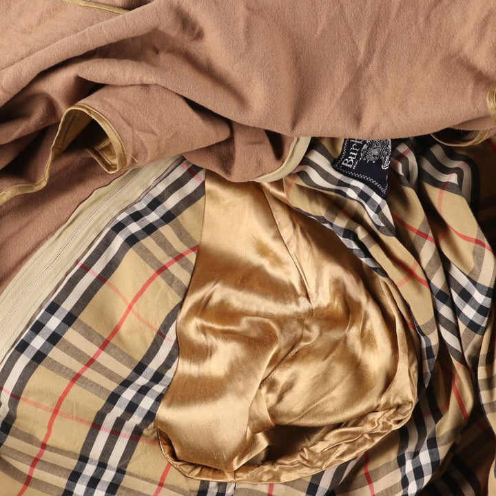 Burberry's Balmacaan Coat, Made in England, Men's Size L cotton Beige type Vintage Second Hand