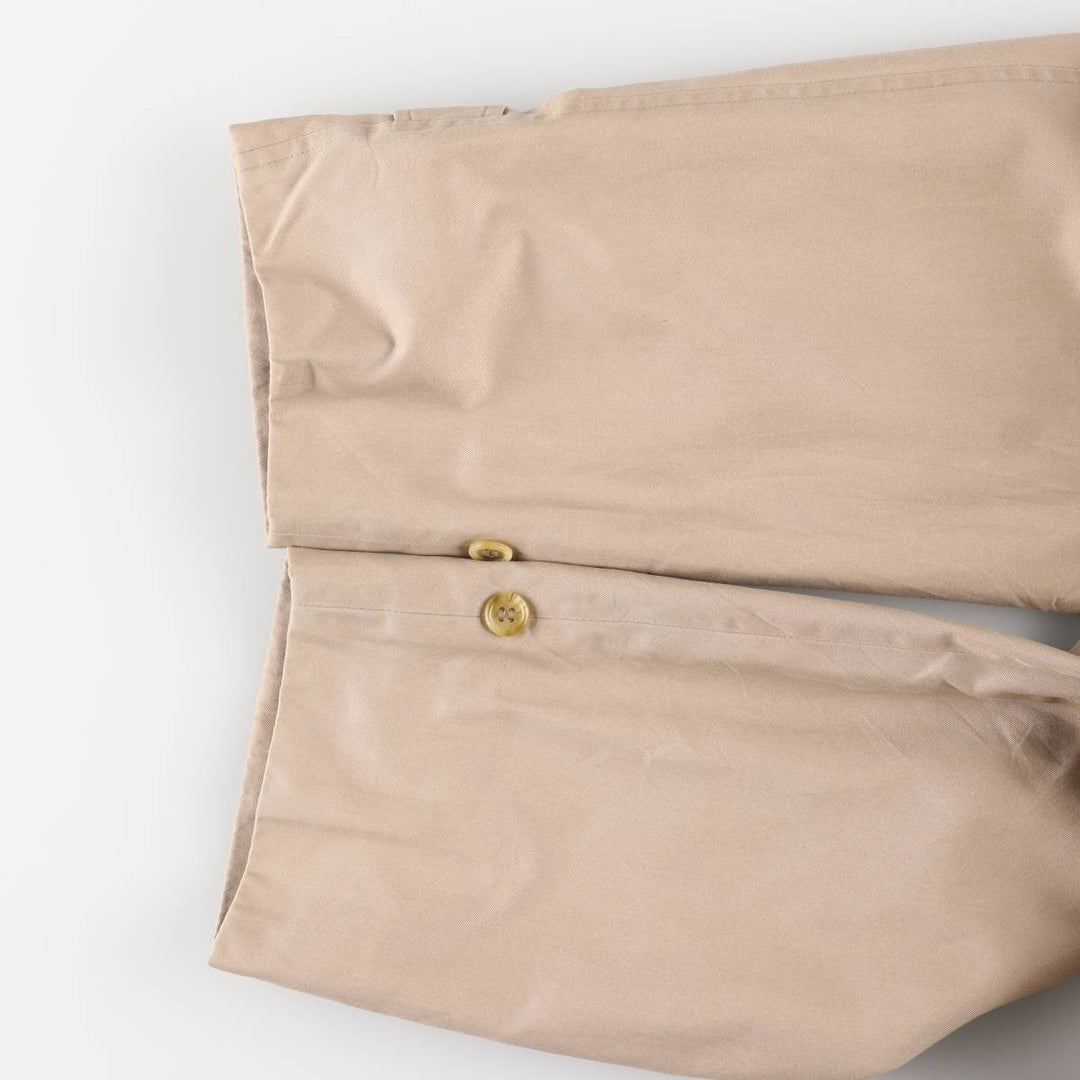 Burberry's Balmacaan Coat, Made in England, Men's Size L cotton Beige type Vintage Second Hand