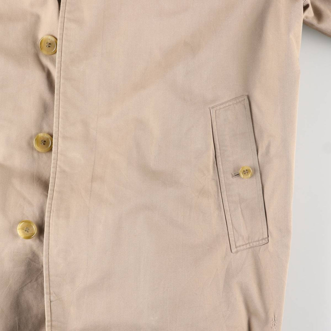 Burberry's Balmacaan Coat, Made in England, Men's Size L cotton Beige type Vintage Second Hand