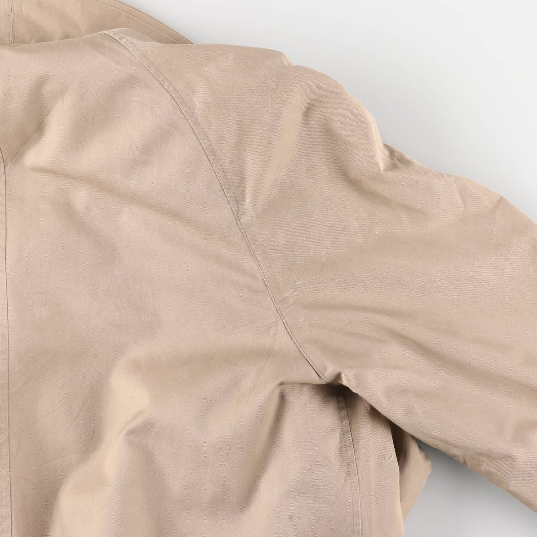 Burberry's Balmacaan Coat, Made in England, Men's Size L cotton Beige type Vintage Second Hand
