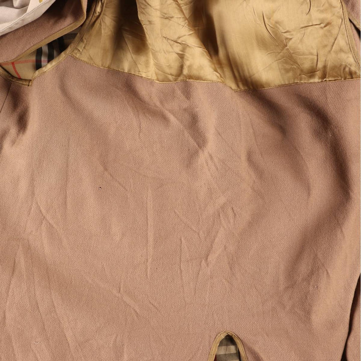 Burberry's Balmacaan Coat, Made in England, Men's Size L cotton Beige type Vintage Second Hand
