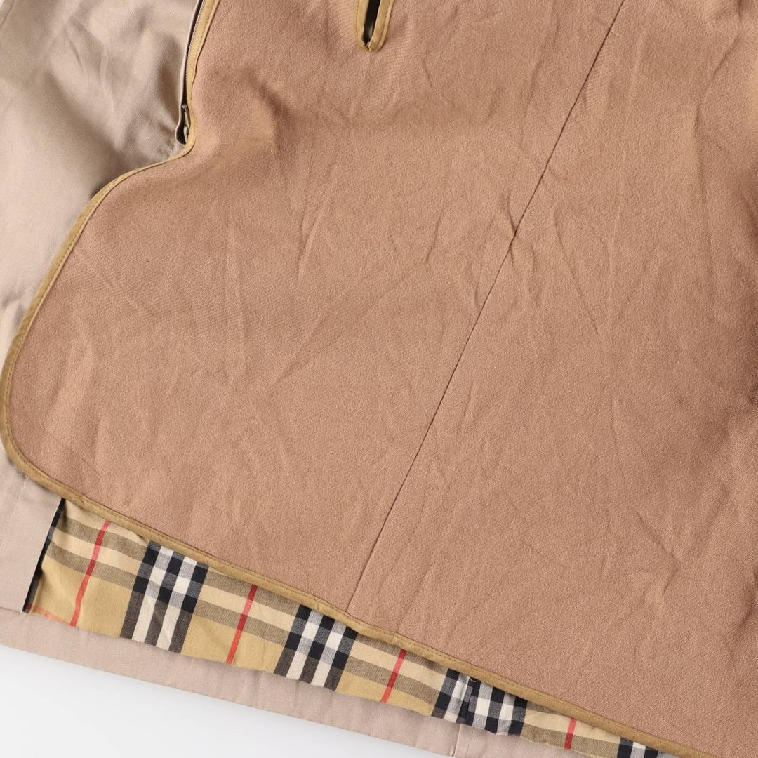 Burberry's Balmacaan Coat, Made in England, Men's Size L cotton Beige type Vintage Second Hand