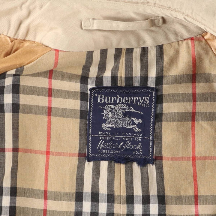 Burberry trench coat, made in England, men's size XL cotton Beige type Vintage Second Hand