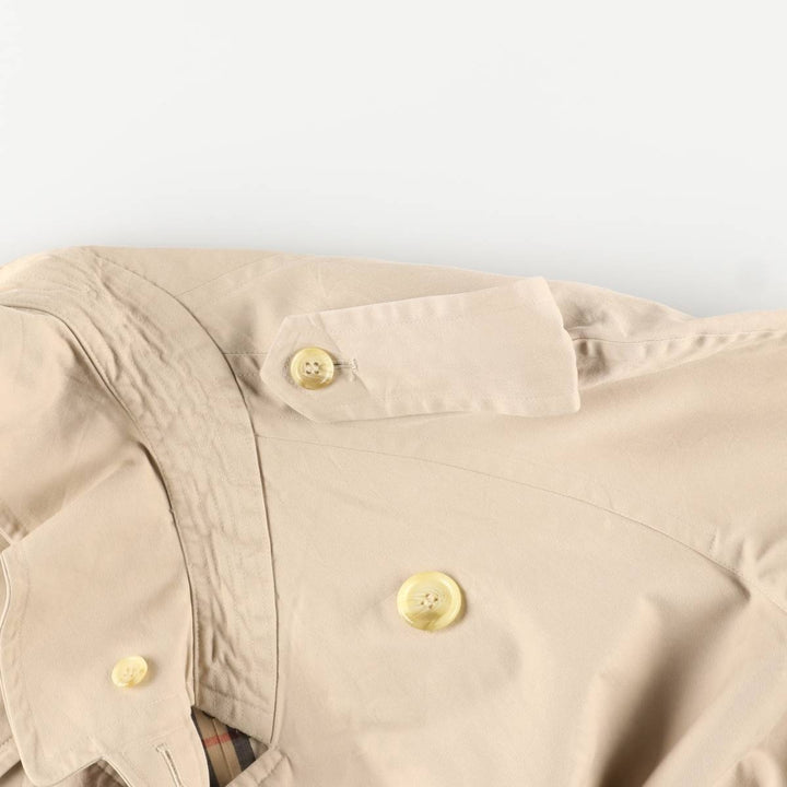 Burberry trench coat, made in England, men's size XL cotton Beige type Vintage Second Hand