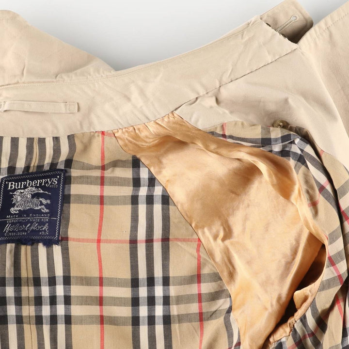 Burberry trench coat, made in England, men's size XL cotton Beige type Vintage Second Hand