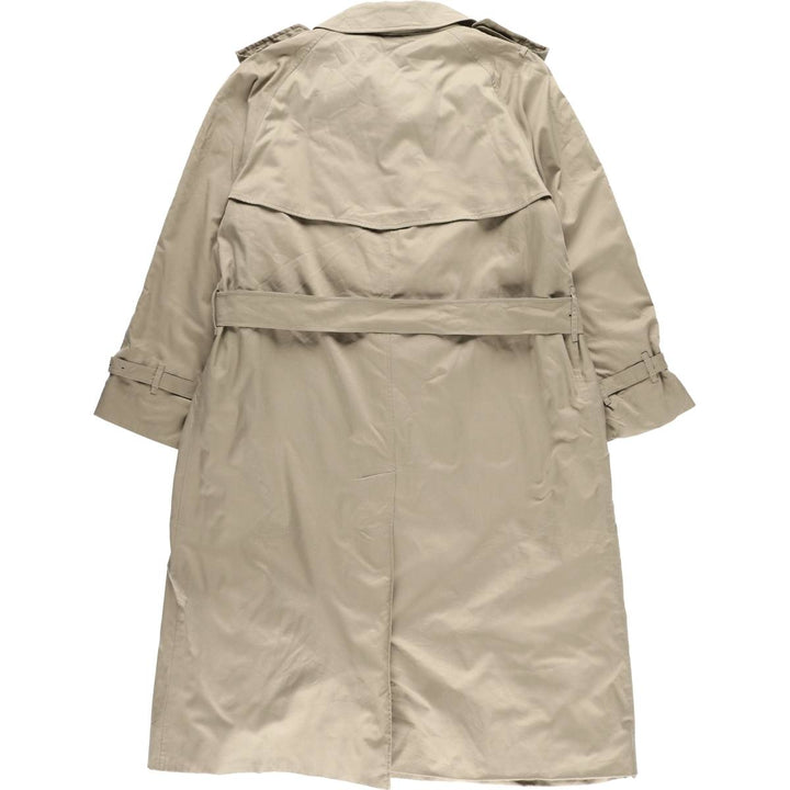 Burberry trench coat, made in England, men's size XL polyester Khaki type beige Vintage Second Hand