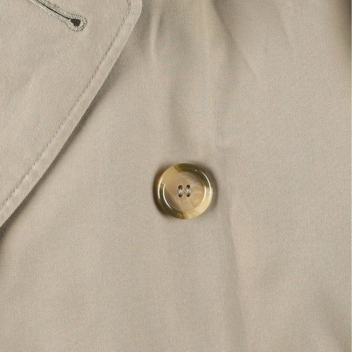 Burberry trench coat, made in England, men's size XL polyester Khaki type beige Vintage Second Hand