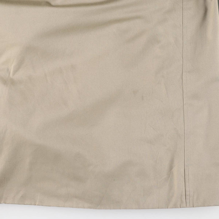 Burberry trench coat, made in England, men's size XL polyester Khaki type beige Vintage Second Hand
