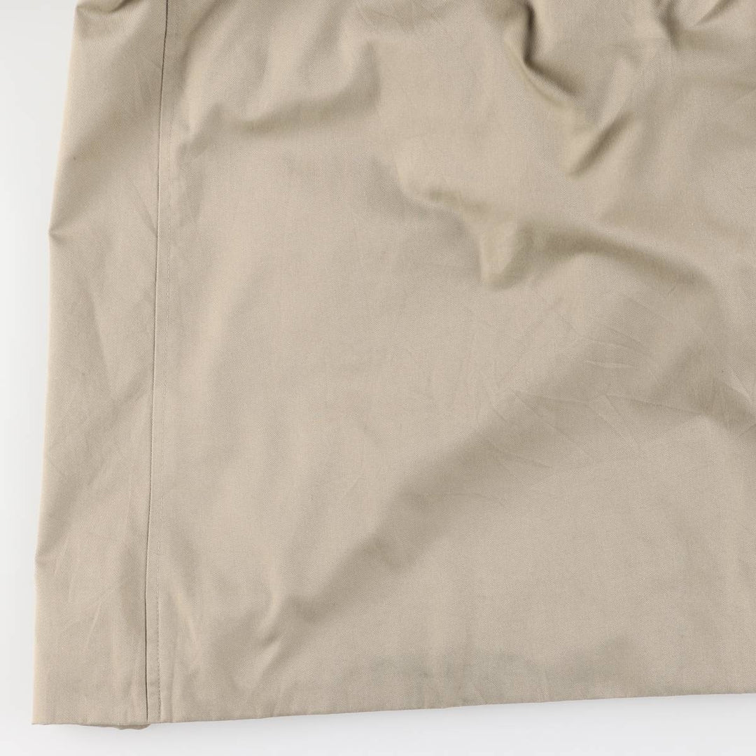 Burberry trench coat, made in England, men's size XL polyester Khaki type beige Vintage Second Hand