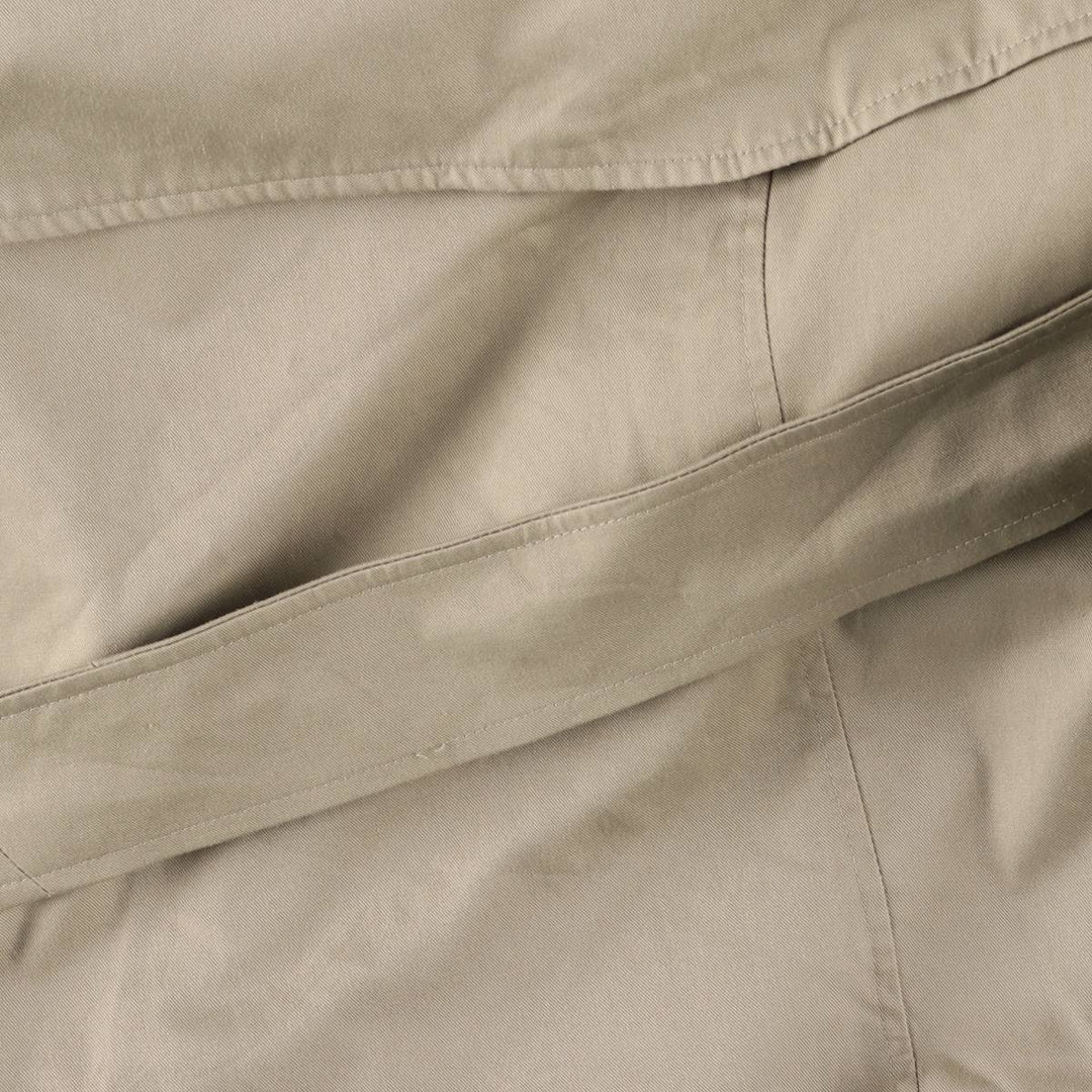 Burberry trench coat, made in England, men's size XL polyester Khaki type beige Vintage Second Hand