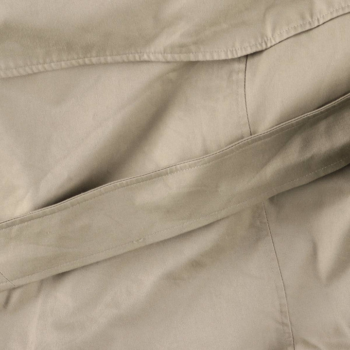 Burberry trench coat, made in England, men's size XL polyester Khaki type beige Vintage Second Hand