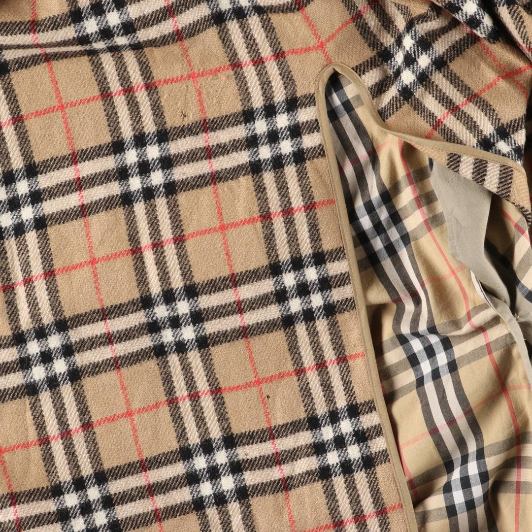 Burberry trench coat, made in England, men's size XL polyester Khaki type beige Vintage Second Hand
