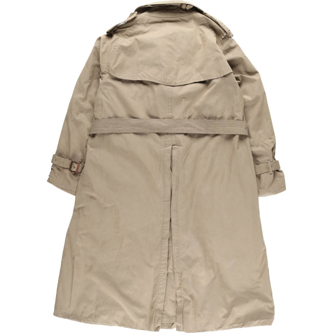 Burberry's 100% cotton trench coat, made in England, men's size L cotton Khaki type Vintage Second Hand