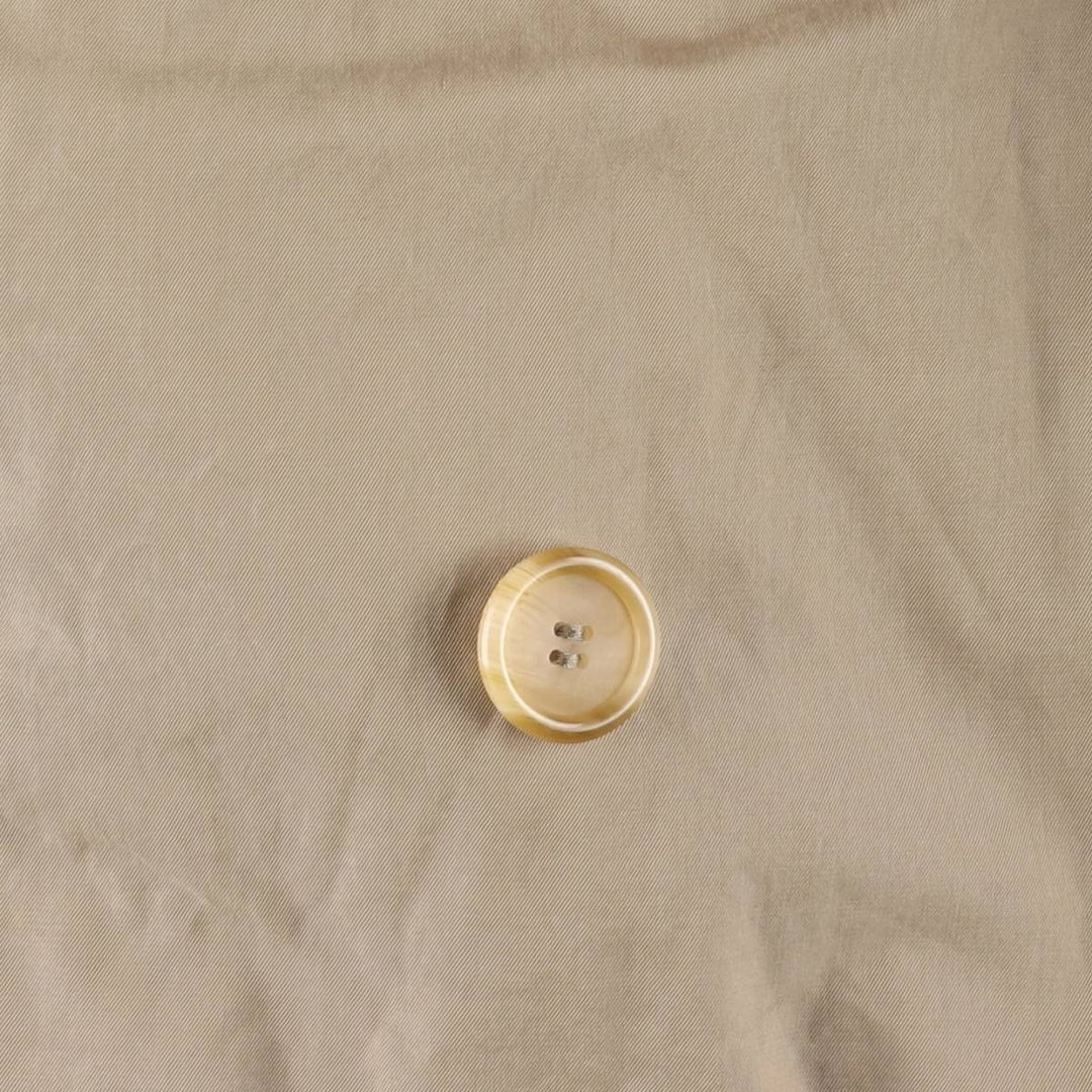 Burberry's 100% cotton trench coat, made in England, men's size L cotton Khaki type Vintage Second Hand