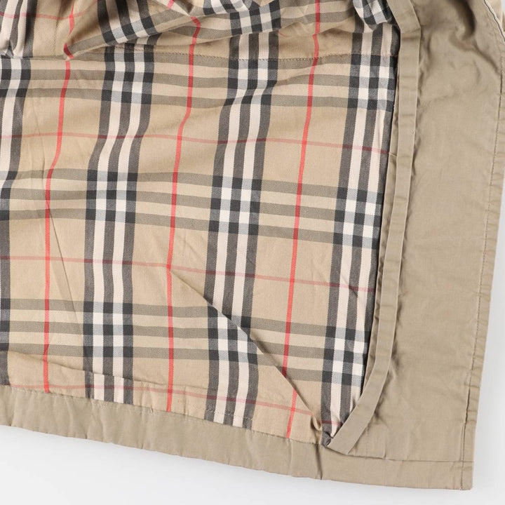 Burberry's 100% cotton trench coat, made in England, men's size L cotton Khaki type Vintage Second Hand