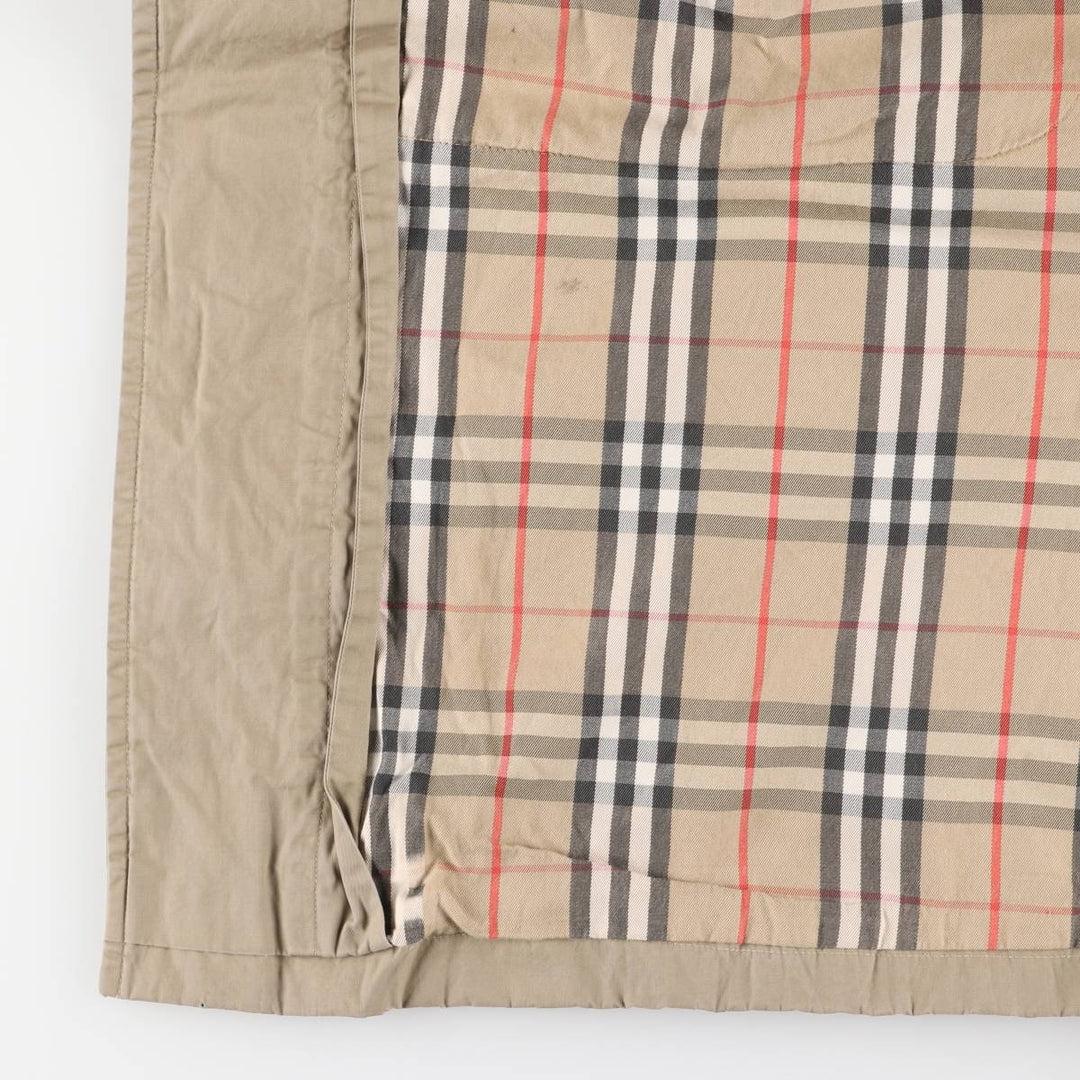 Burberry's 100% cotton trench coat, made in England, men's size L cotton Khaki type Vintage Second Hand
