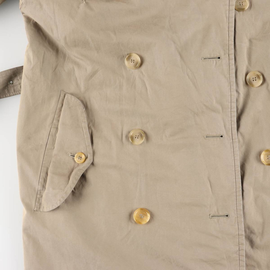 Burberry's 100% cotton trench coat, made in England, men's size L cotton Khaki type Vintage Second Hand