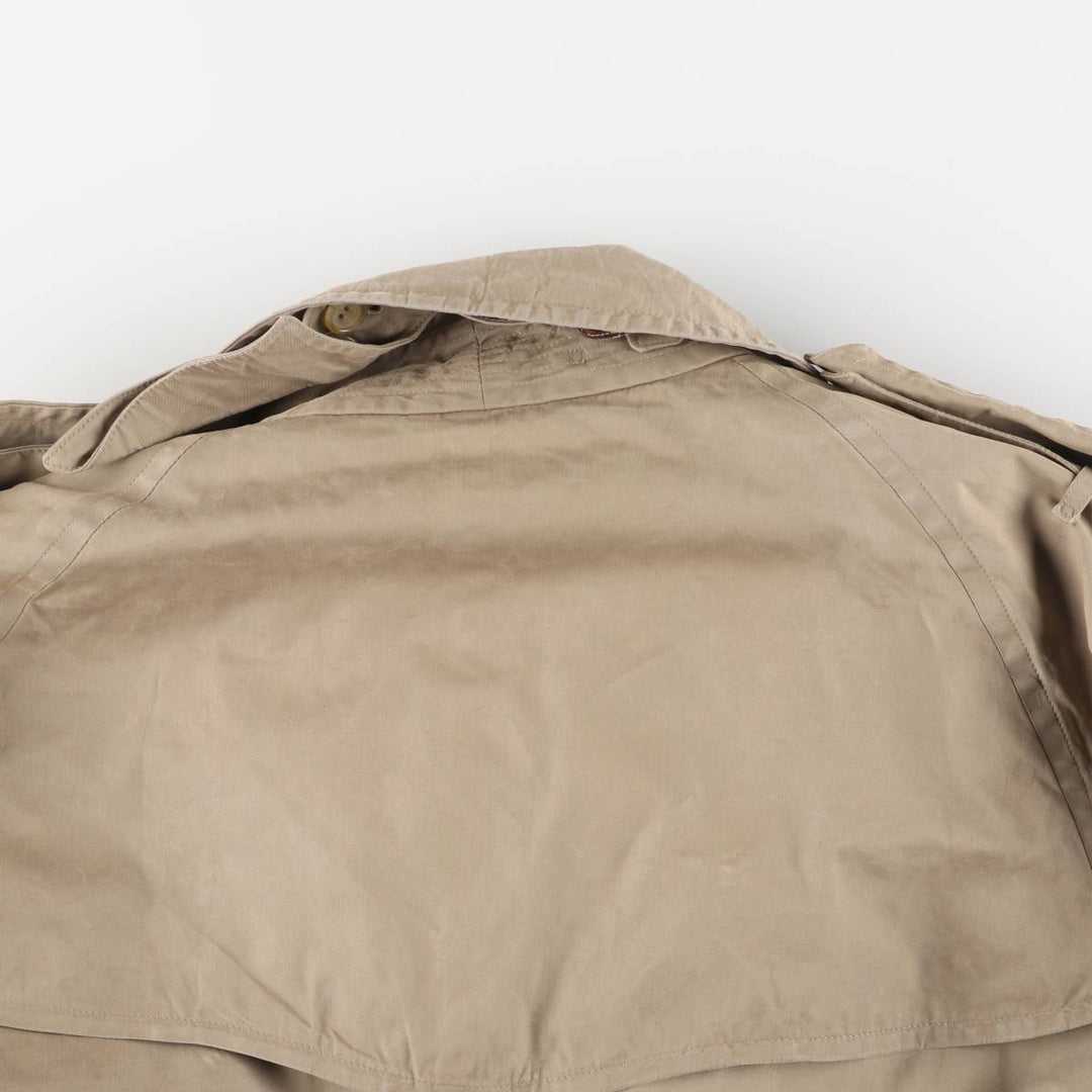 Burberry's 100% cotton trench coat, made in England, men's size L cotton Khaki type Vintage Second Hand