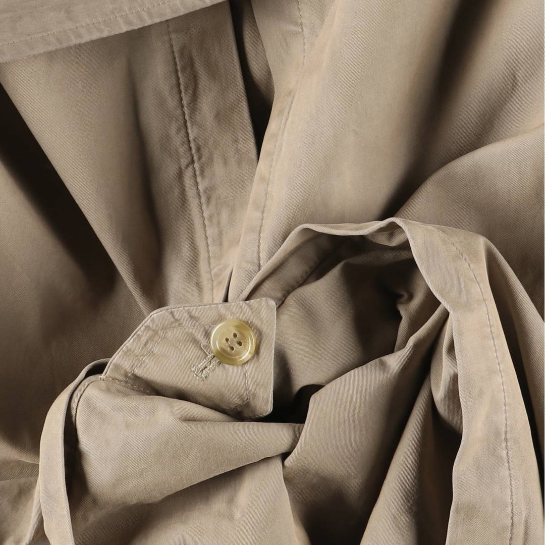 Burberry's 100% cotton trench coat, made in England, men's size L cotton Khaki type Vintage Second Hand