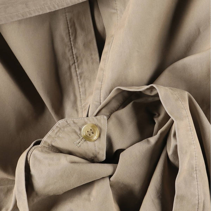Burberry's 100% cotton trench coat, made in England, men's size L cotton Khaki type Vintage Second Hand