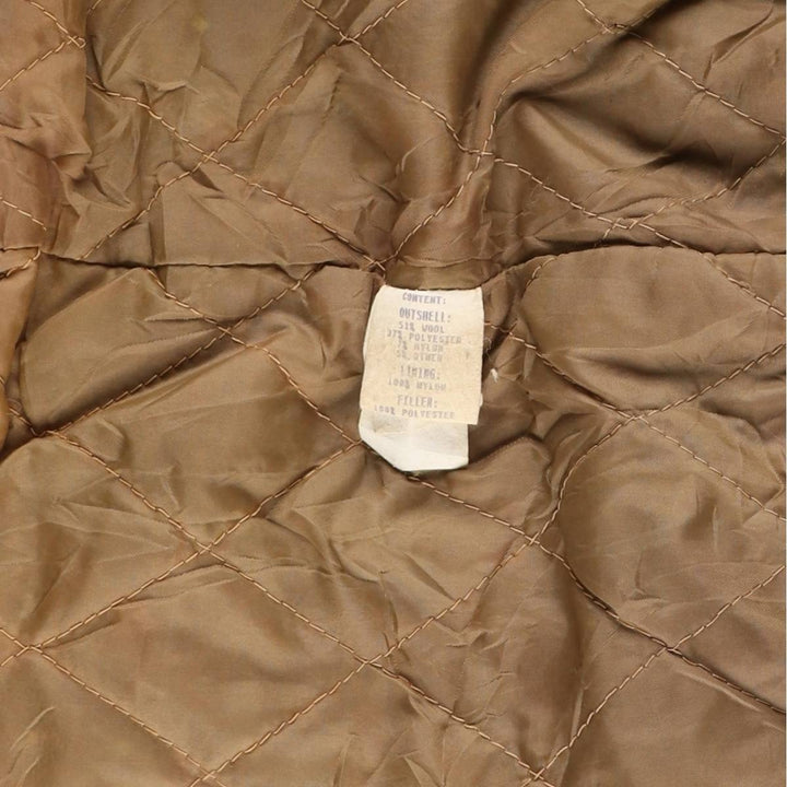 FREE COUNTRY Ombre Check Padded Wool Hunting Jacket, Men's Size XL, Vintage wool beige type brown Vintage Second Hand
