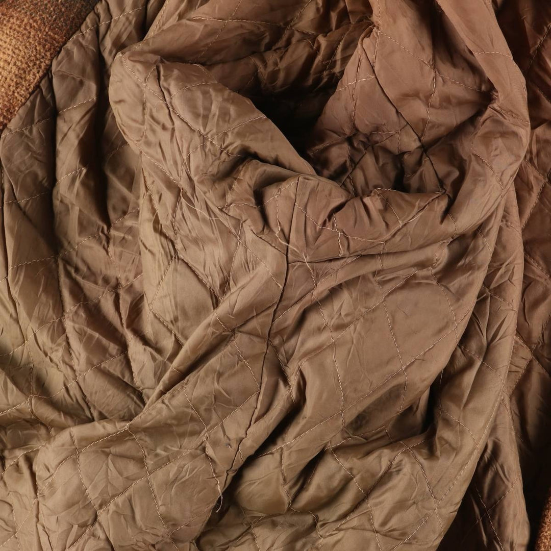 FREE COUNTRY Ombre Check Padded Wool Hunting Jacket, Men's Size XL, Vintage wool beige type brown Vintage Second Hand