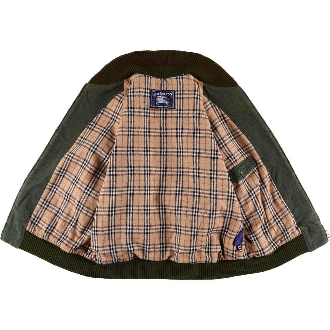 Vintage Burberry wool blouson, made in Spain, size M, men's wool Khaki type Vintage Second Hand