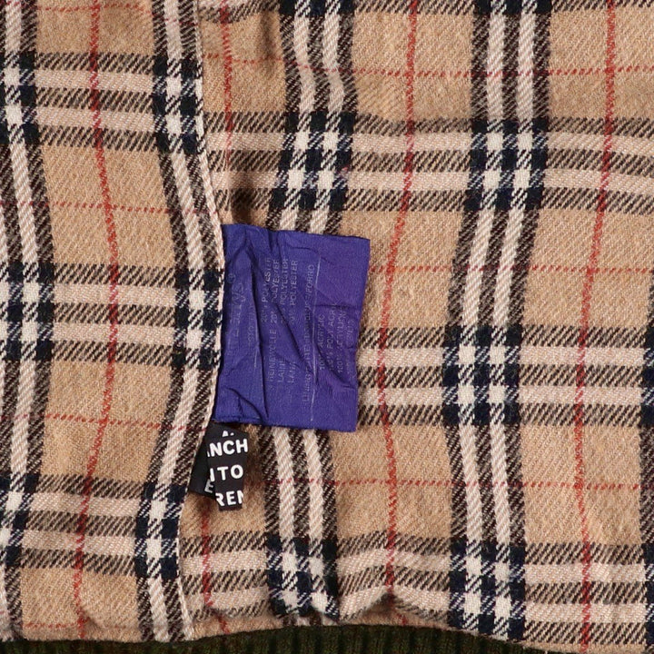 Vintage Burberry wool blouson, made in Spain, size M, men's wool Khaki type Vintage Second Hand