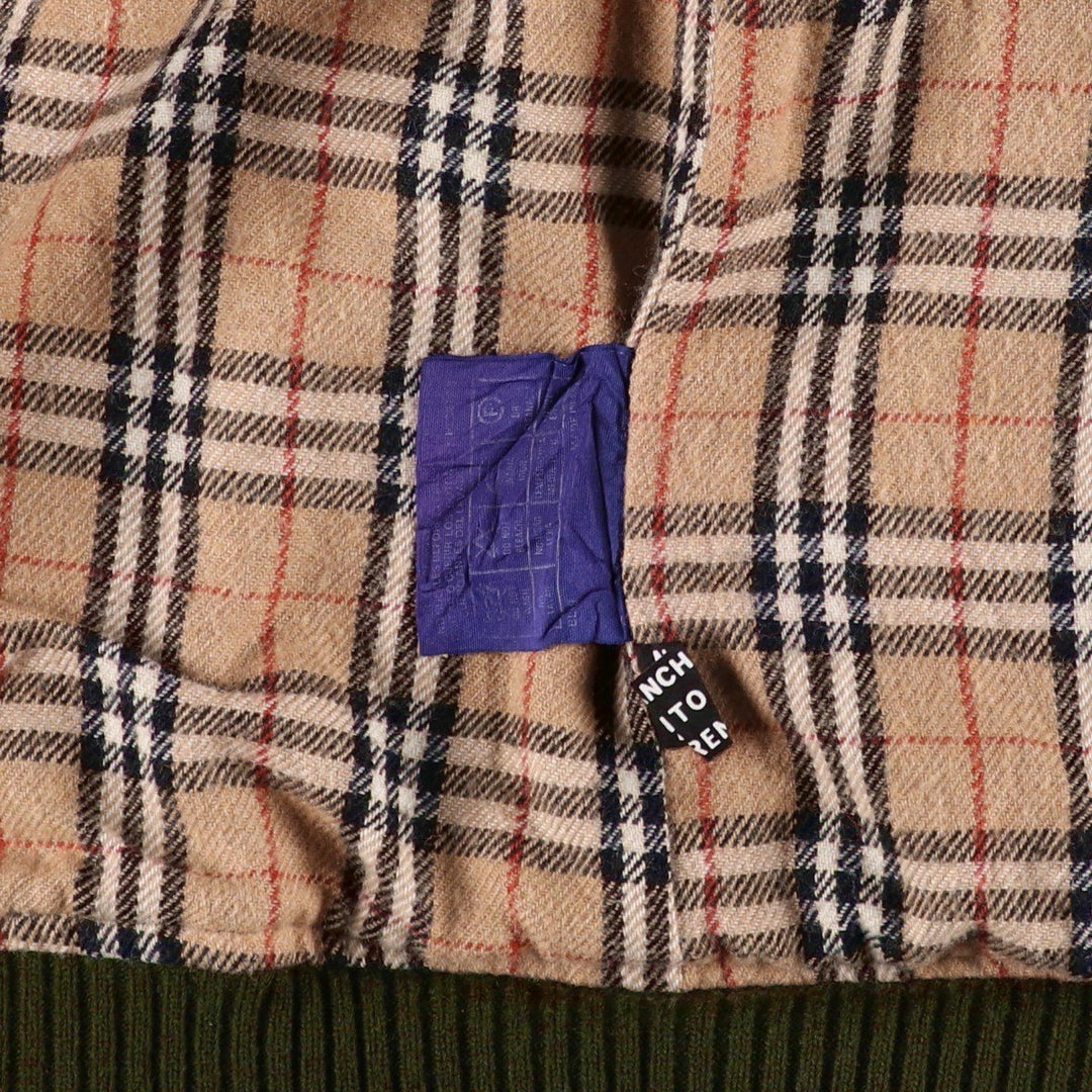 Vintage Burberry wool blouson, made in Spain, size M, men's wool Khaki type Vintage Second Hand