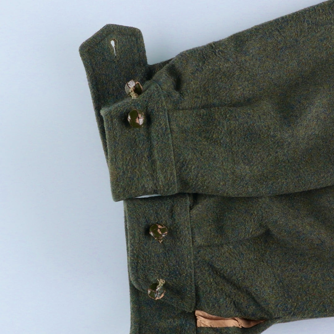 Vintage Burberry wool blouson, made in Spain, size M, men's wool Khaki type Vintage Second Hand